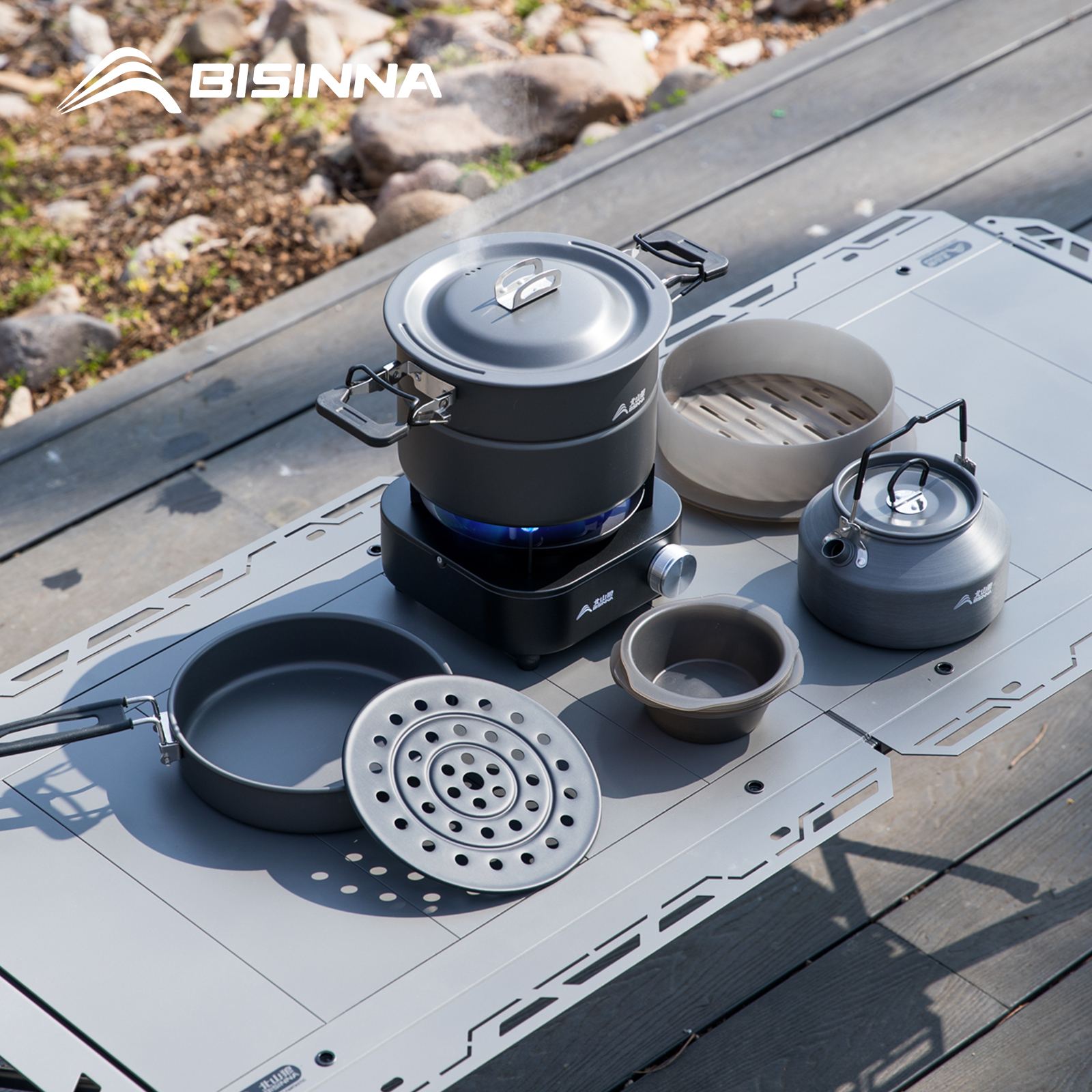 Camping Cooking Trangia - BISINNA Micro Pressure Camping Cookware Set