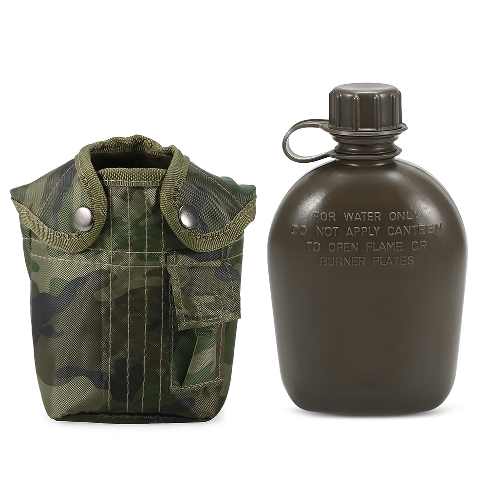 Camping Cooking Can - 1L Outdoor Military Canteen Bottle Camping