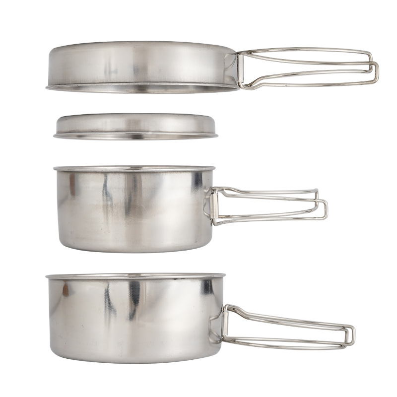 Camping Cooking Trangia - CLS 4-Piece Stainless Steel Camping Cookware
