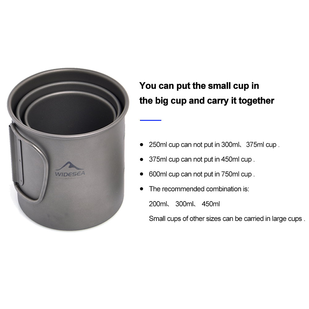 Widesea Camping Mug Titanium C - đánh giá và giá Camping Cooking Trangia