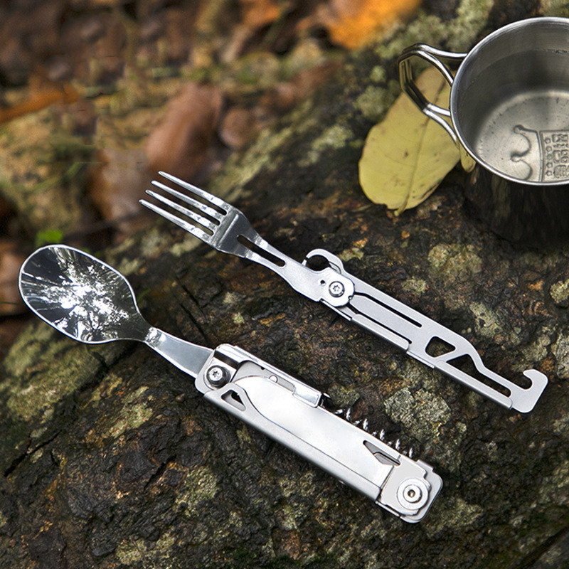 Multi-function Camping Fork Sp - đánh giá và giá Camping Cooking Kit Box