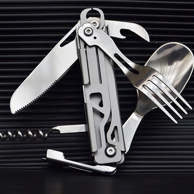 Multi-function Camping Fork Sp - đánh giá và giá Camping Cooking Kit Box