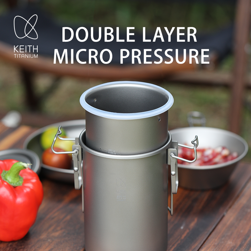 KEITH Pure Titanium Rice Cooke - đánh giá và giá Camping Cooking Can