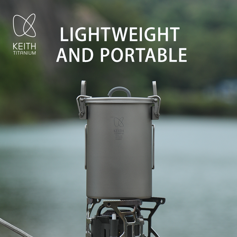KEITH Pure Titanium Rice Cooke - đánh giá và giá Camping Cooking Can