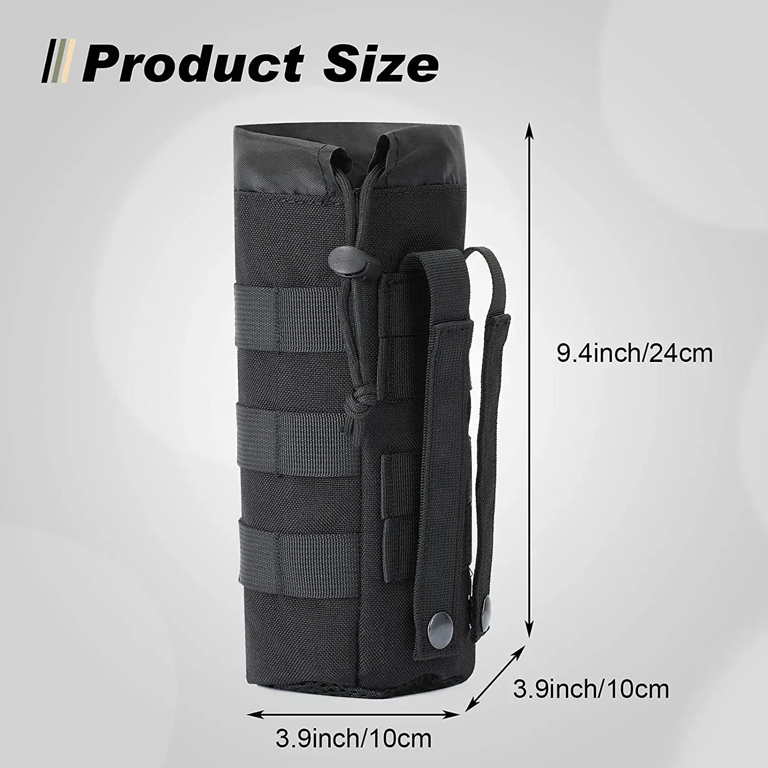 Tactical Molle Water Bottle Ba - đánh giá và giá Camping Cooking Can