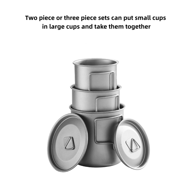 Titanium Camping Mug with Fold - đánh giá và giá Camping Cooking Set With Bag