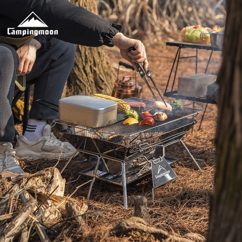 CAMPINGMOON MT-3 Large Folding - đánh giá và giá Camp Grill Portable Folding