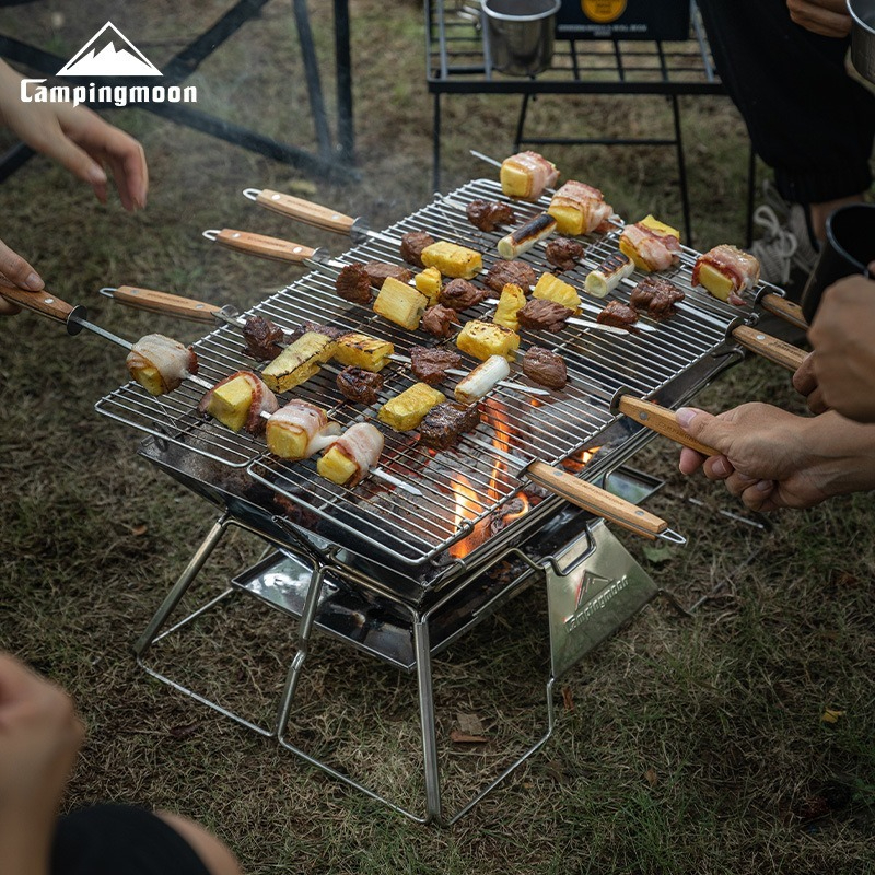 CAMPINGMOON MT-3 Large Folding - đánh giá và giá Camp Grill Portable Folding
