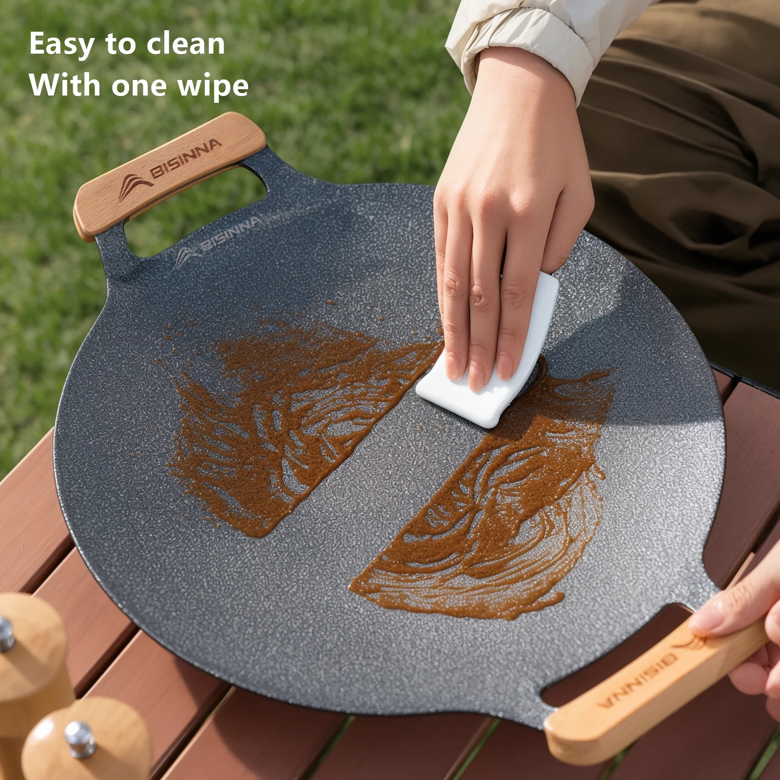 BISINNA 34CM Outdoor BBQ Grill - đánh giá và giá Camping Cooking Pan