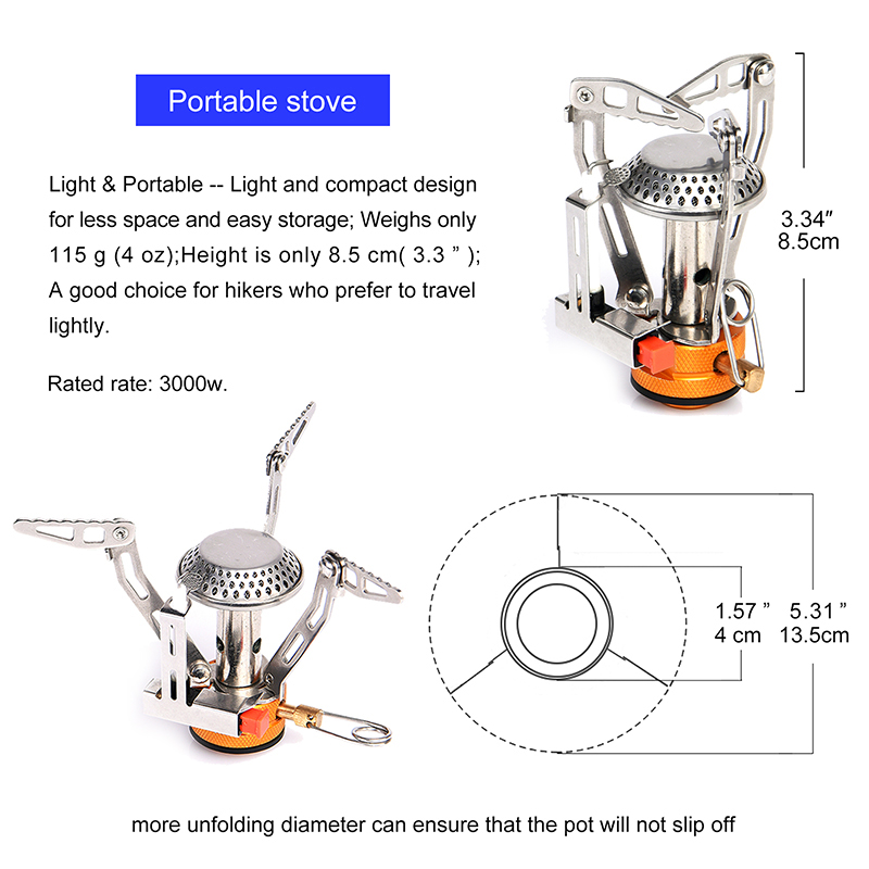 Widesea One-Piece Gas Stove 35 - đánh giá và giá Camping Cooking Easy