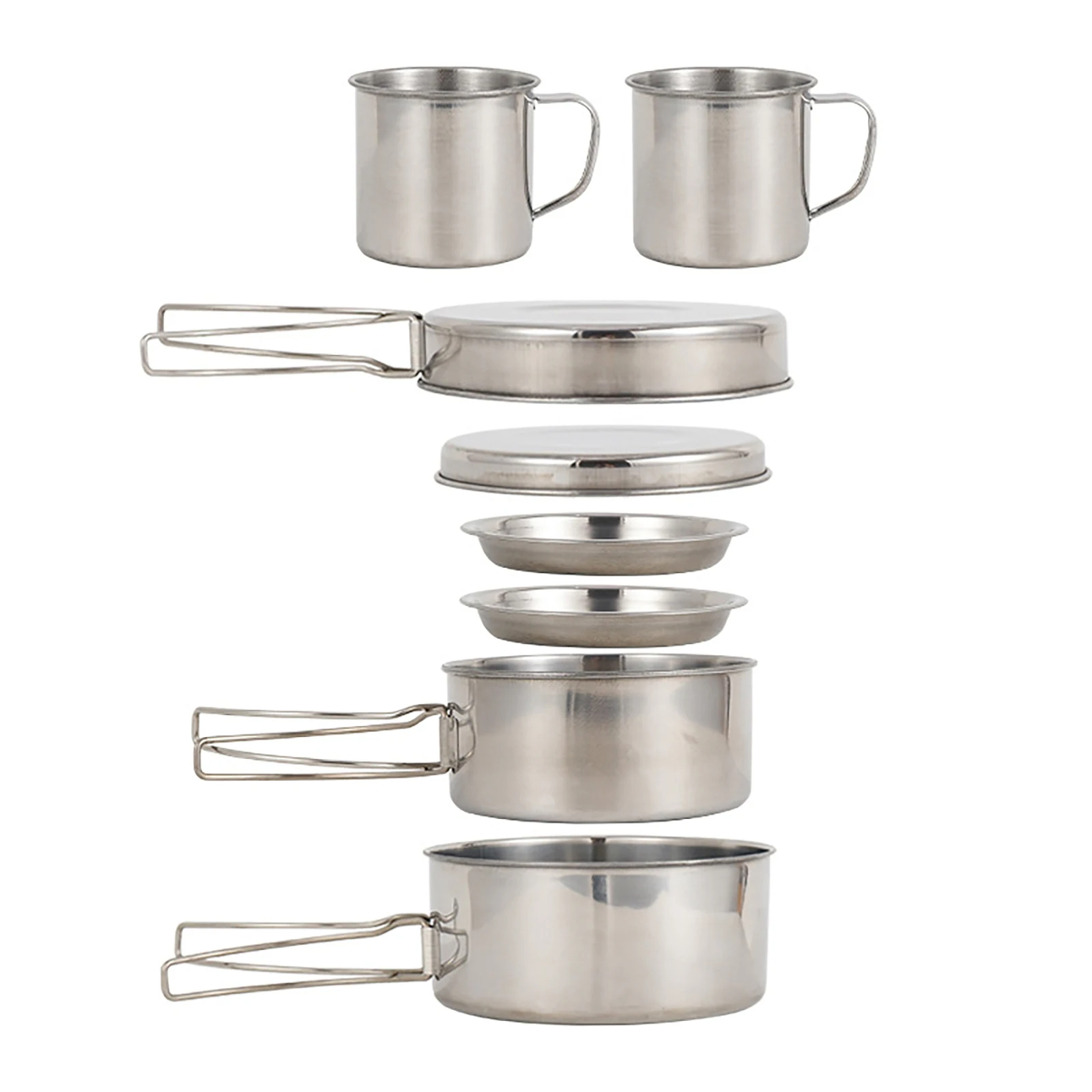 8pcs/Set Camping Cookware Mess - đánh giá và giá Camping Cooking Set With Bag