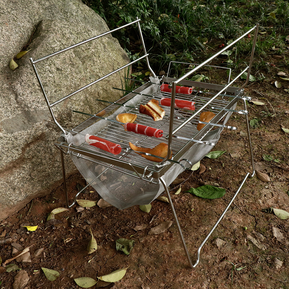 Folding Barbecue Grill Camping - đánh giá và giá Camp Grill Portable Folding
