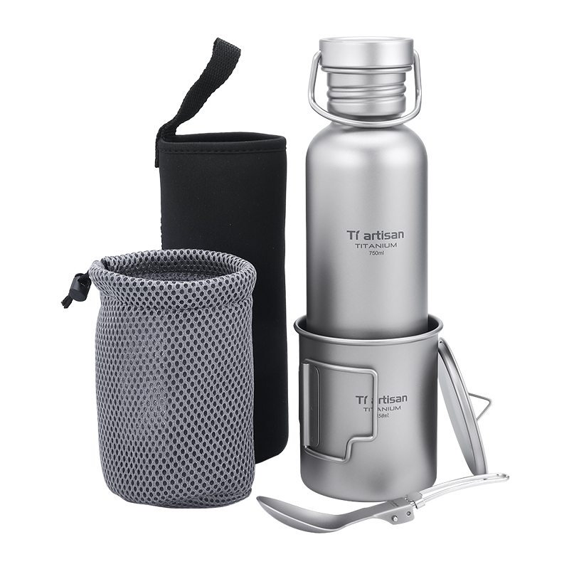 Tiartisan Titanium Cookware 3- - đánh giá và giá Camping Cooking Set With Bag