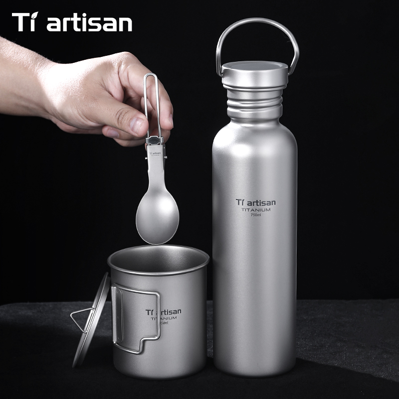 Tiartisan Titanium Cookware 3- - đánh giá và giá Camping Cooking Set With Bag