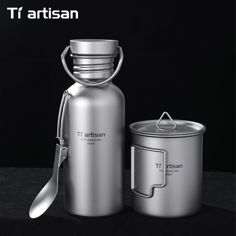 Tiartisan Titanium Cookware 3- - đánh giá và giá Camping Cooking Set With Bag