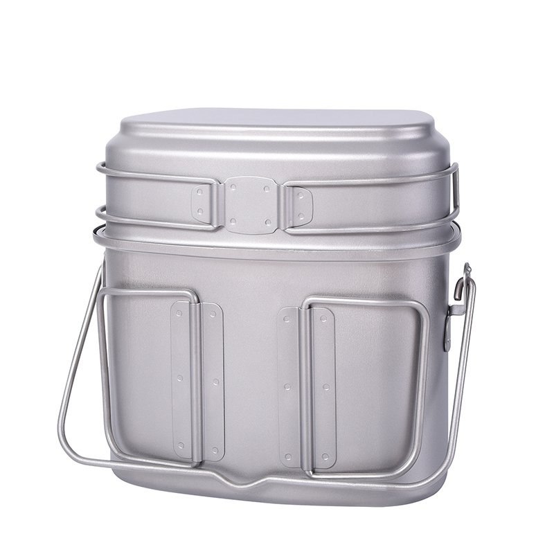 1.5L Outdoor Military Canteen  - đánh giá và giá Camping Cooking Kit Box