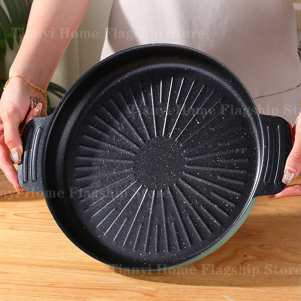 Grill Pan Round Non-Stick Barb - đánh giá và giá Camping Cooking Grill