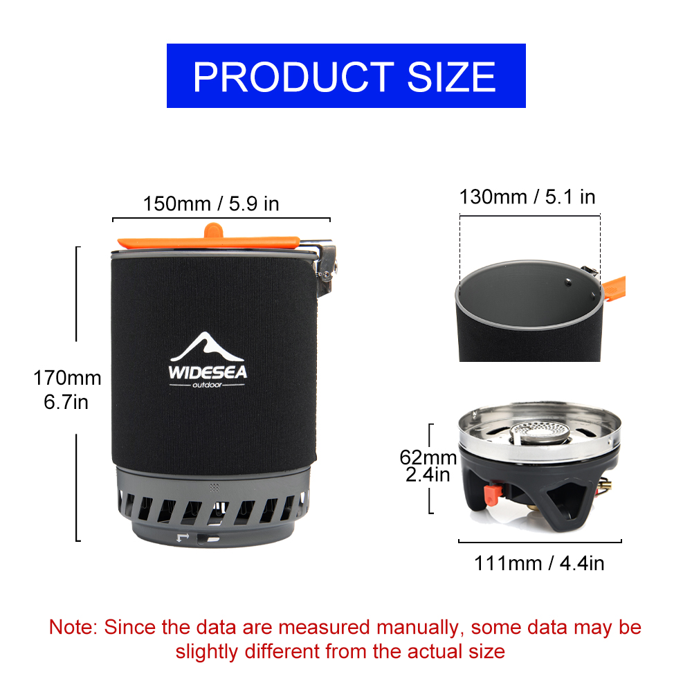 Widesea Camping Cooking System - đánh giá và giá Camping Cooking Can