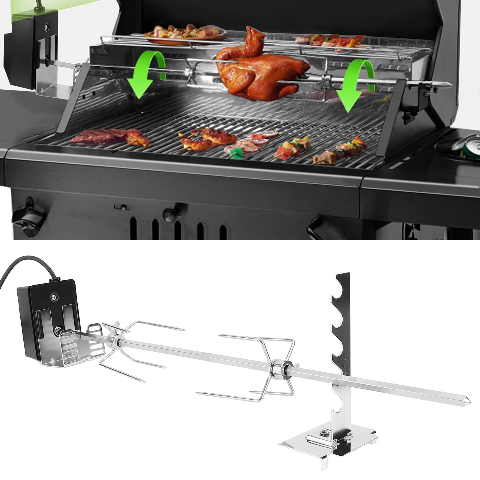 Electric BBQ Grill Rotisserie  - đánh giá và giá Camping Cooking Trangia