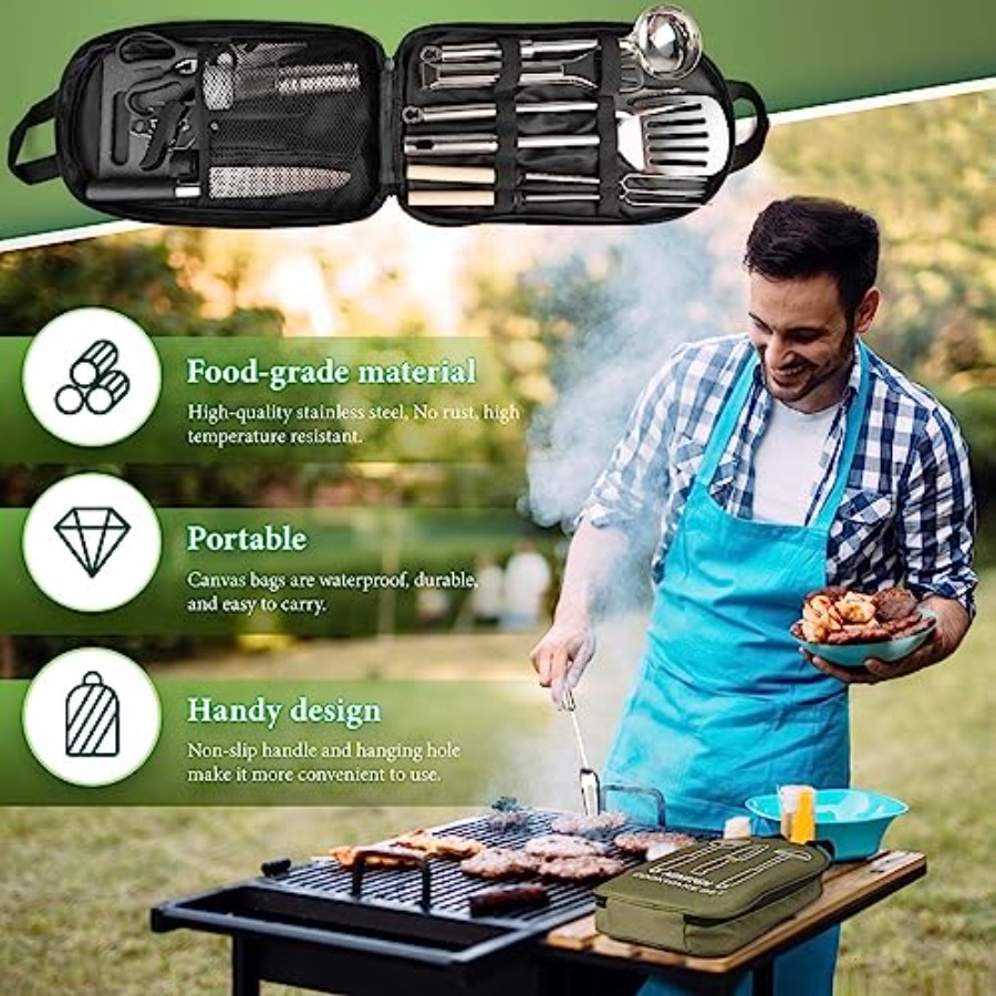 Camping Cooking Utensils Set,  - đánh giá và giá Van Camping Cooking