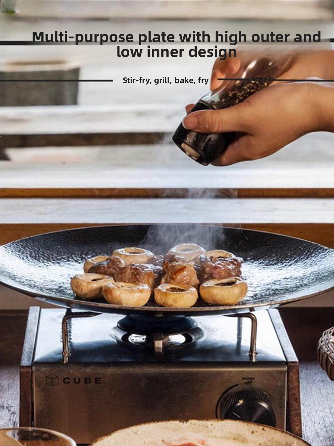 Outdoor Cast Iron Charcoal Gri - đánh giá và giá Camping Cooking Grill