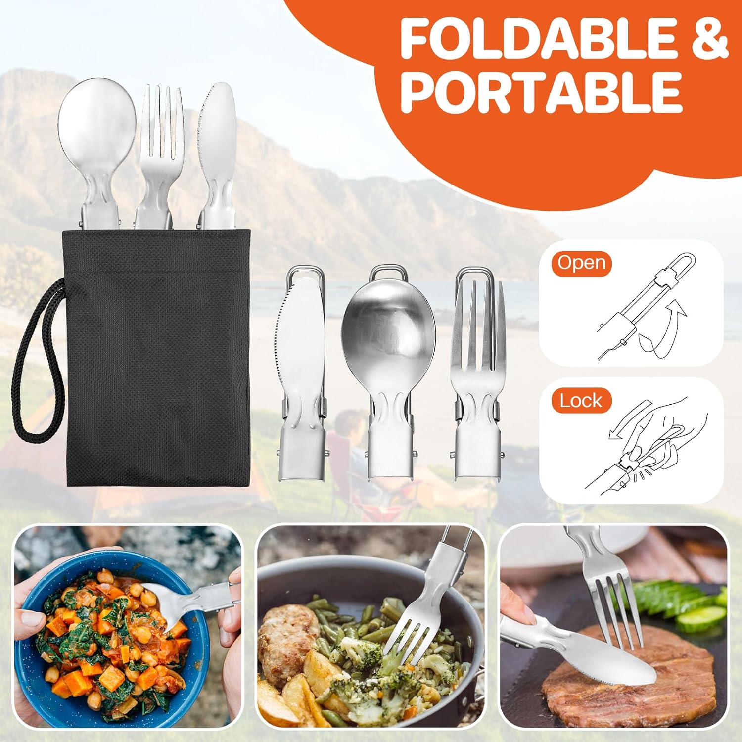 Non-Stick Camping Cookware Set - đánh giá và giá Camping Cooking Pan