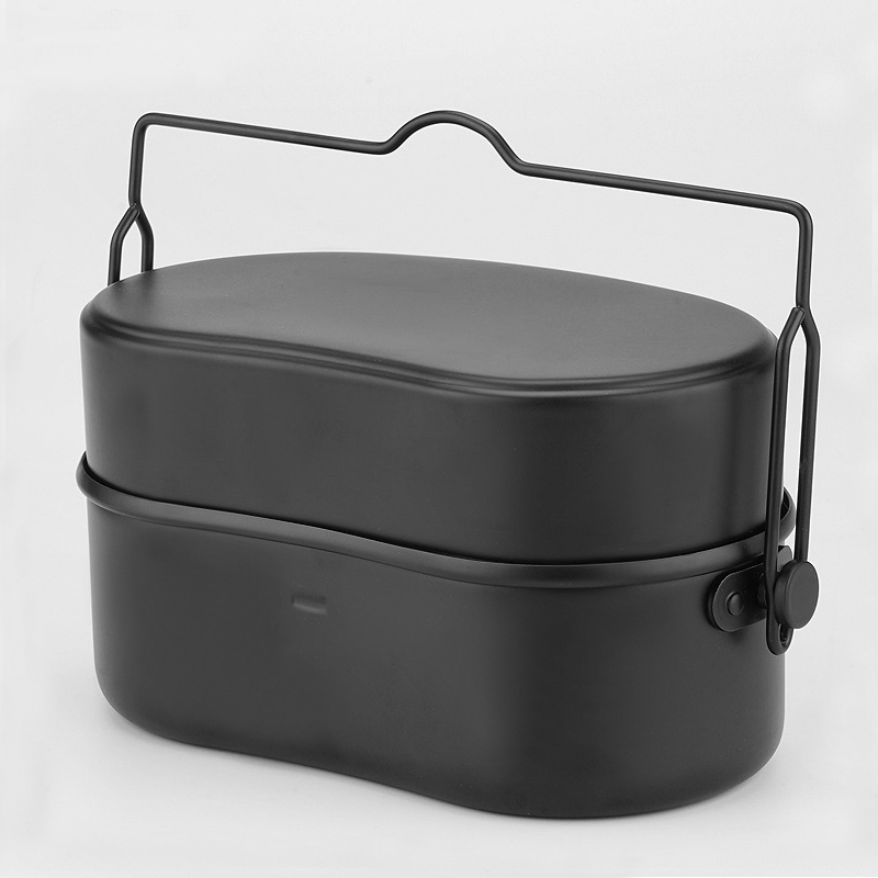 Aluminum Lunch Box Cookware Ou - đánh giá và giá Camping Cooking Kit Box