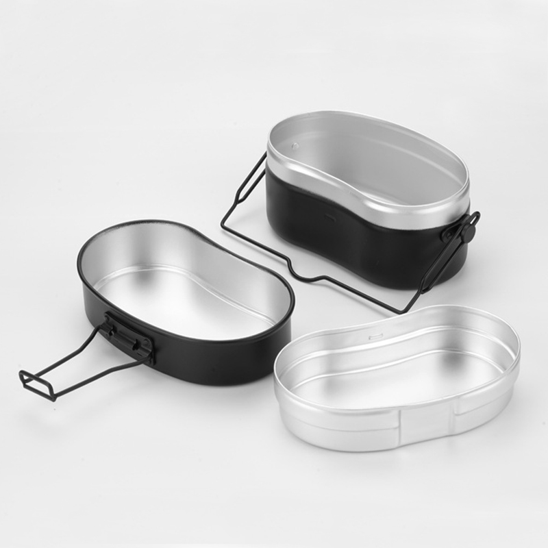 Aluminum Lunch Box Cookware Ou - đánh giá và giá Camping Cooking Kit Box