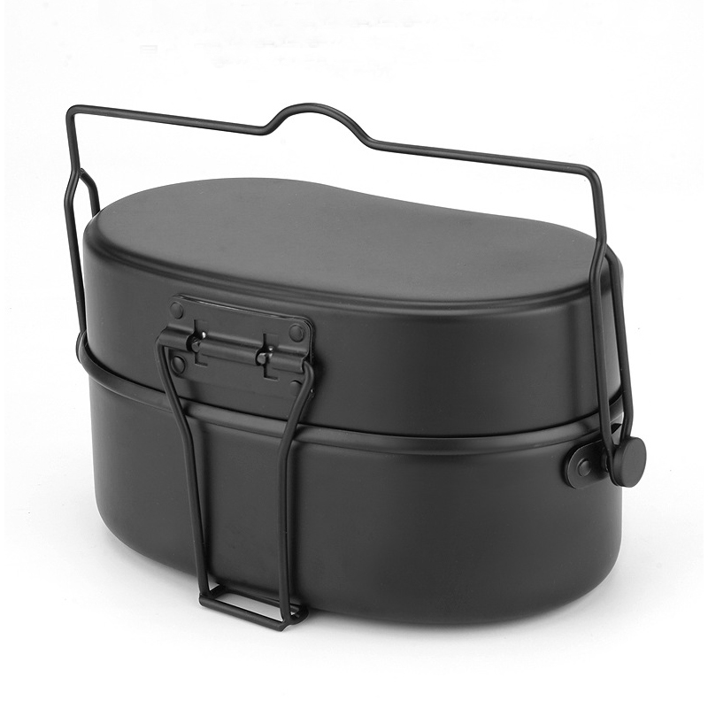 Aluminum Lunch Box Cookware Ou - đánh giá và giá Camping Cooking Kit Box