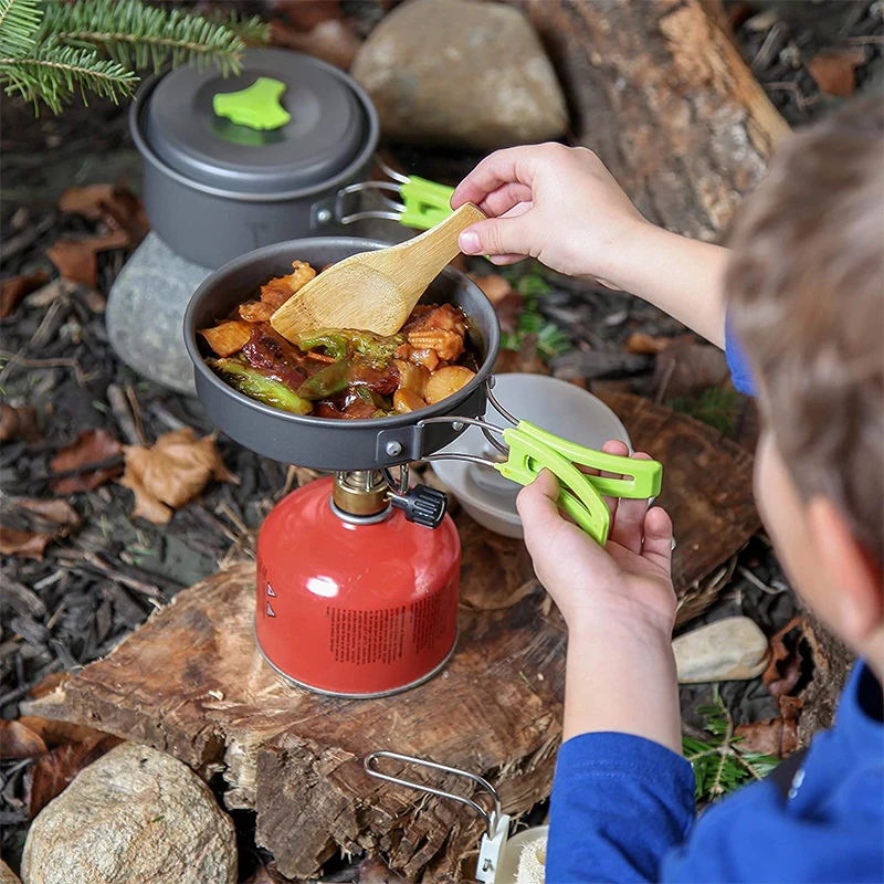 Portable Durable Camping Cookw - đánh giá và giá Camping Cooking Set With Bag
