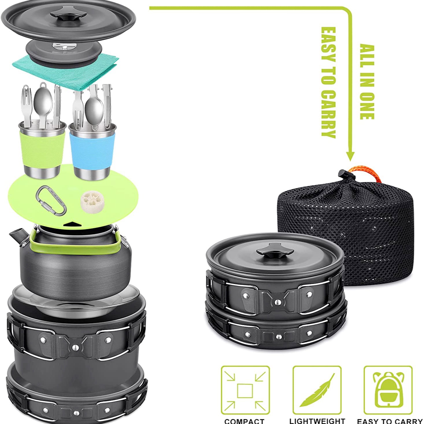 Complete 2-3 Person Camping Co - đánh giá và giá Camping Cooking Easy