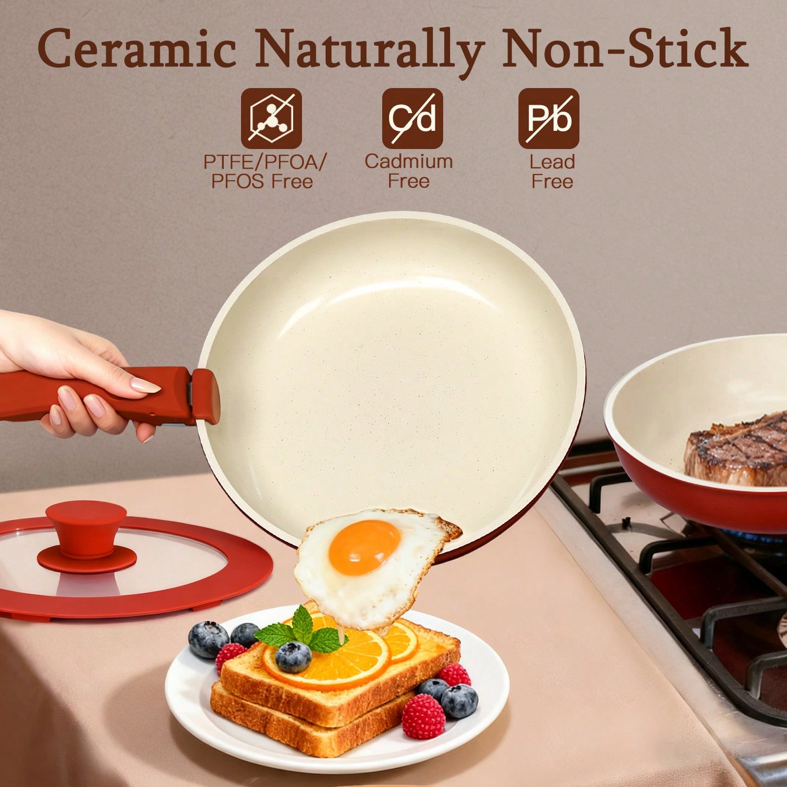 11Pcs Non-Stick Pots And Pans  - đánh giá và giá Camping Cooking Easy