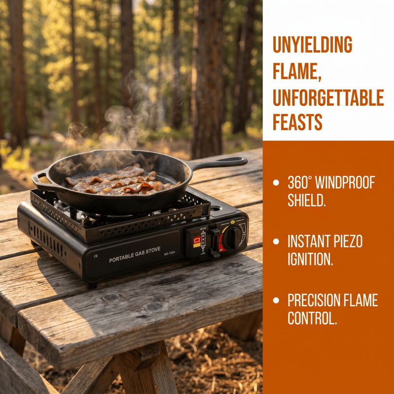 Portable camping barbecue stov - đánh giá và giá Camping Cooking Kit Box