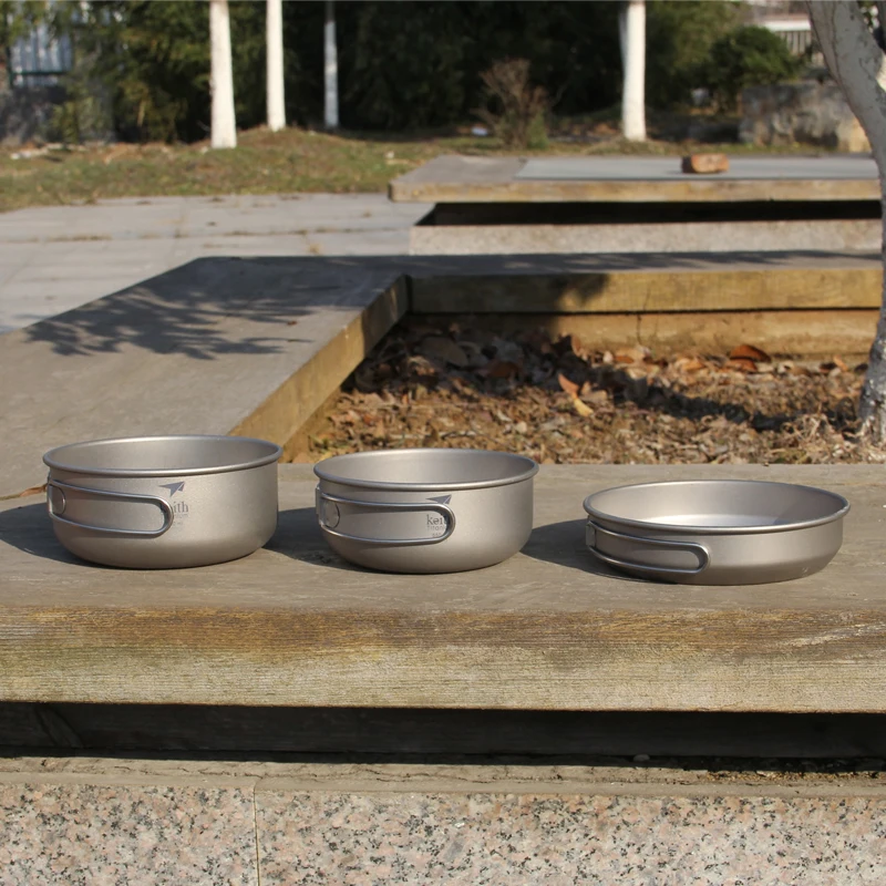 Keith 3PCS Titanium Cookware P - đánh giá và giá Camping Cooking Pan