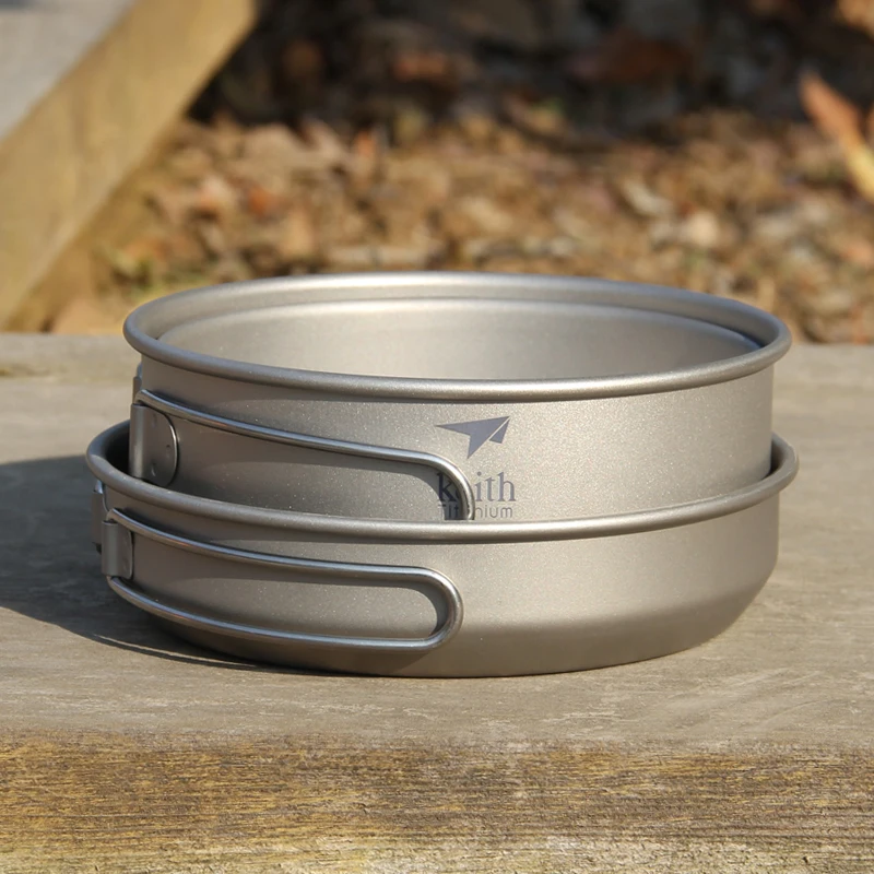 Keith 3PCS Titanium Cookware P - đánh giá và giá Camping Cooking Pan