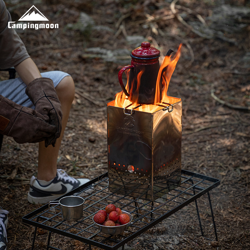 MT-18 Stainless Steel Hiking F - đánh giá và giá Camp Grill Portable Folding