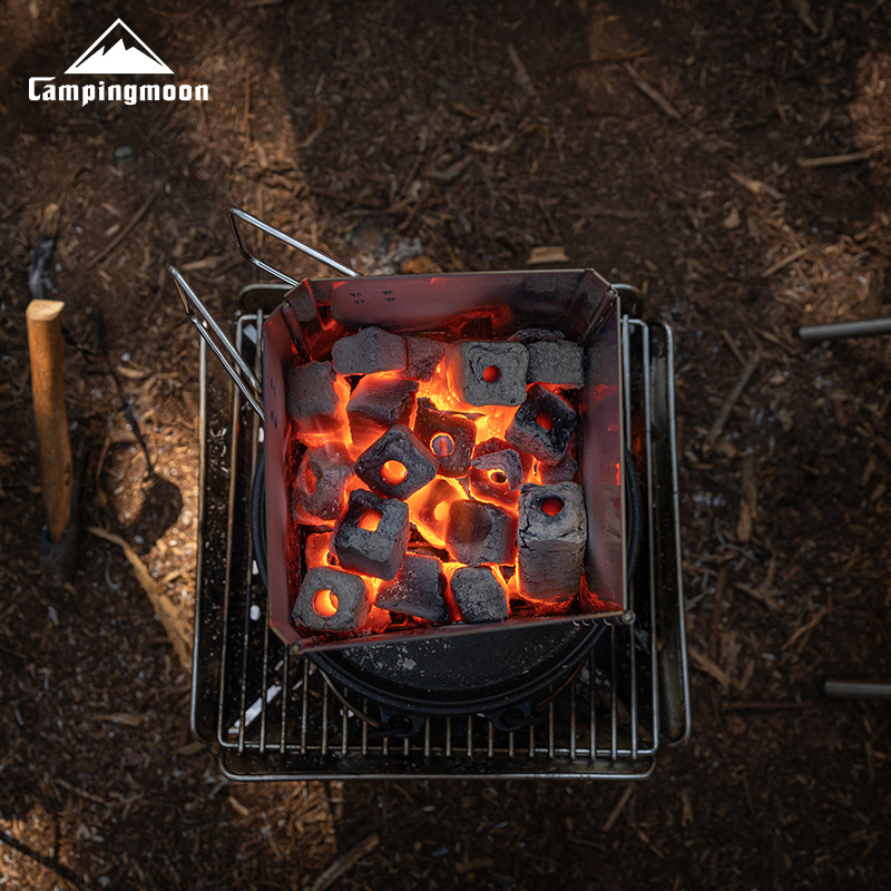 MT-18 Stainless Steel Hiking F - đánh giá và giá Camp Grill Portable Folding