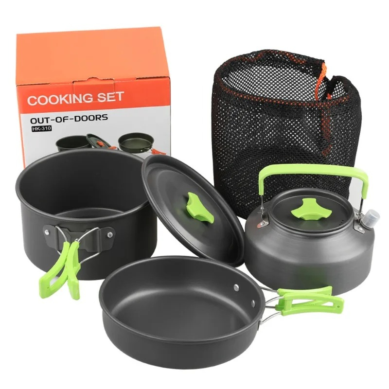 Camping Cooking Set, Outdoor K - đánh giá và giá Camping Cooking Set With Bag