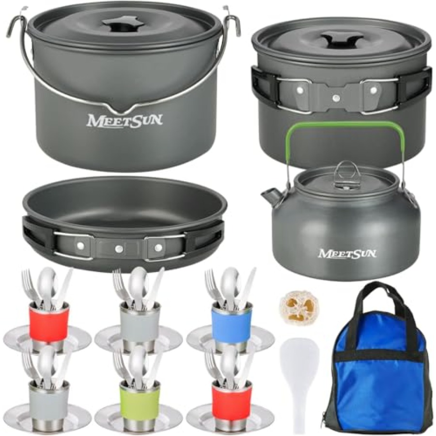 MEETSUN Camping Cookware Set - - đánh giá và giá Camping Cooking Pan