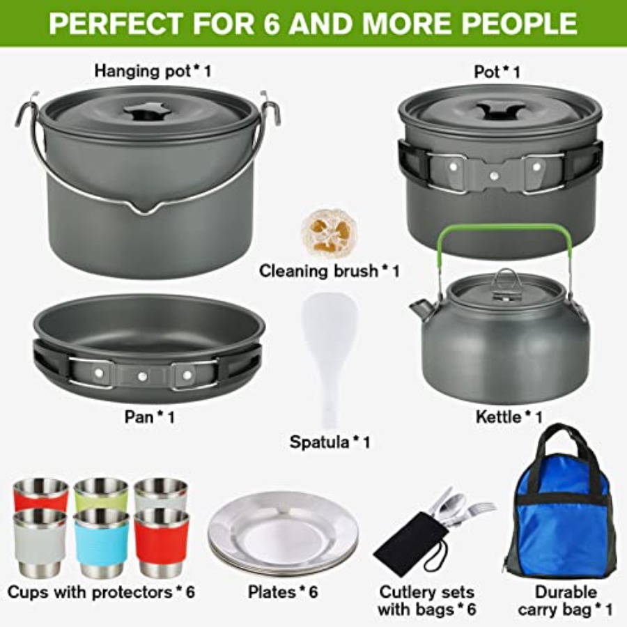 MEETSUN Camping Cookware Set - - đánh giá và giá Camping Cooking Pan