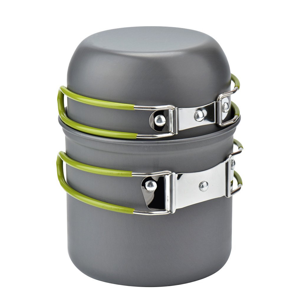 Camping Cookware Kit with Stov - đánh giá và giá Camping Cooking Kit Box