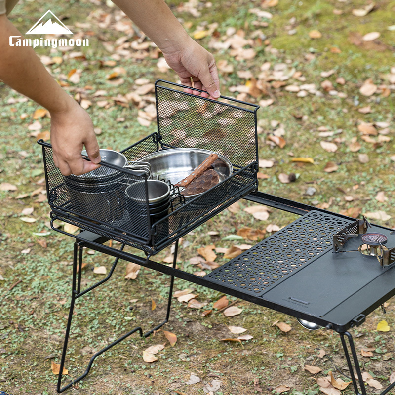 CAMPINGMOON CK-23BK Folding Ha - đánh giá và giá Camping Cooking Utensil Holder