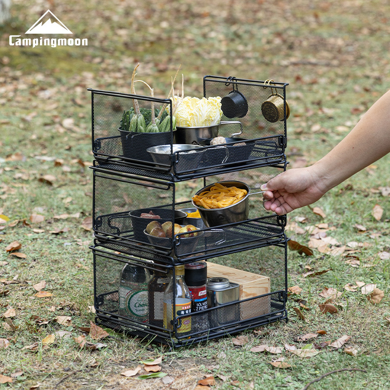 CAMPINGMOON CK-23BK Folding Ha - đánh giá và giá Camping Cooking Utensil Holder