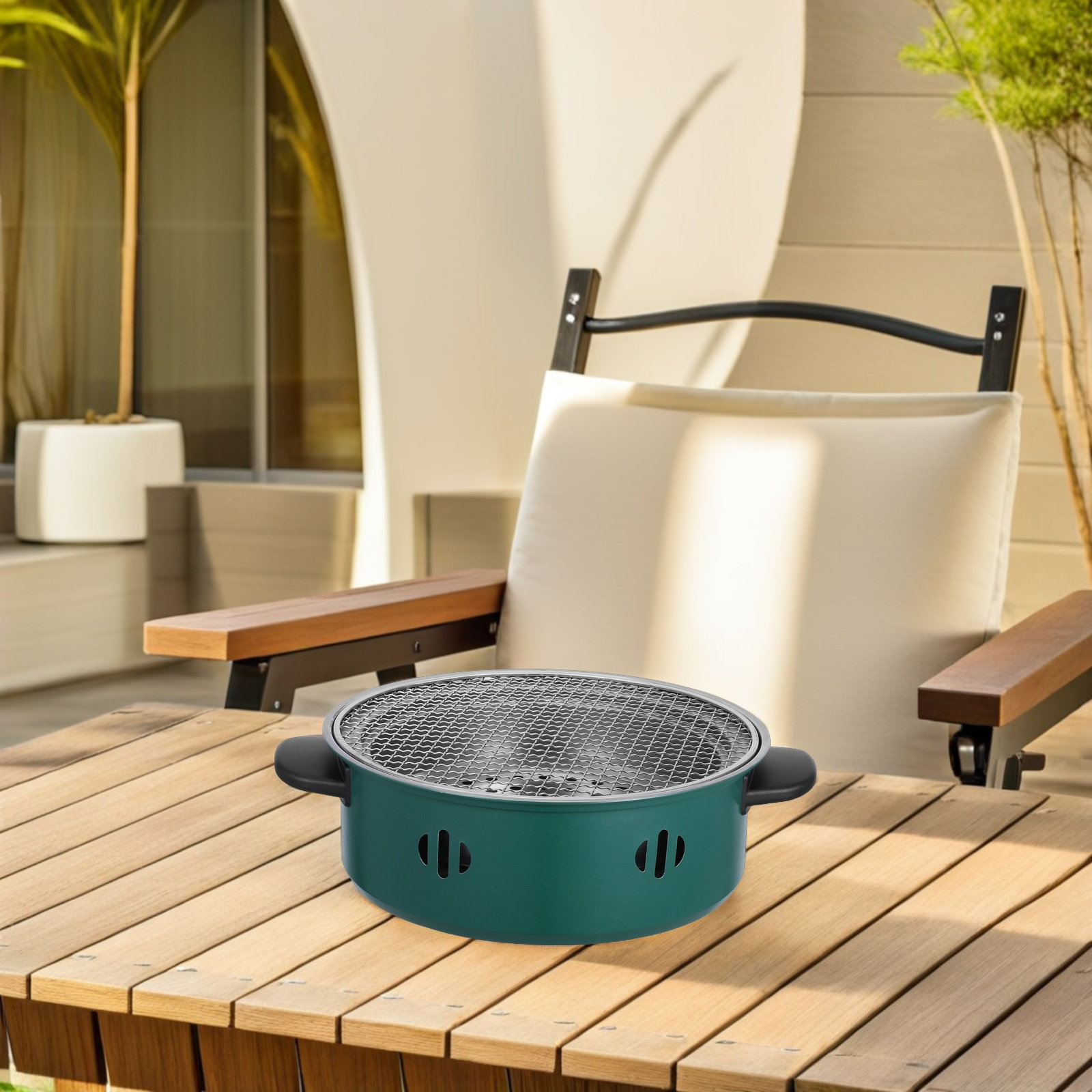 Round Reusable Barbecue Cookwa - đánh giá và giá Camping Cooking Easy