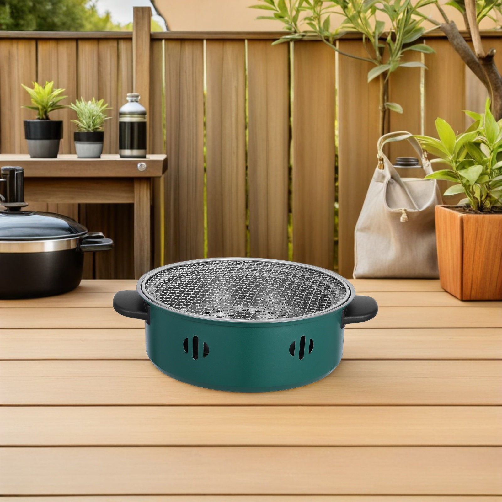 Round Reusable Barbecue Cookwa - đánh giá và giá Camping Cooking Easy