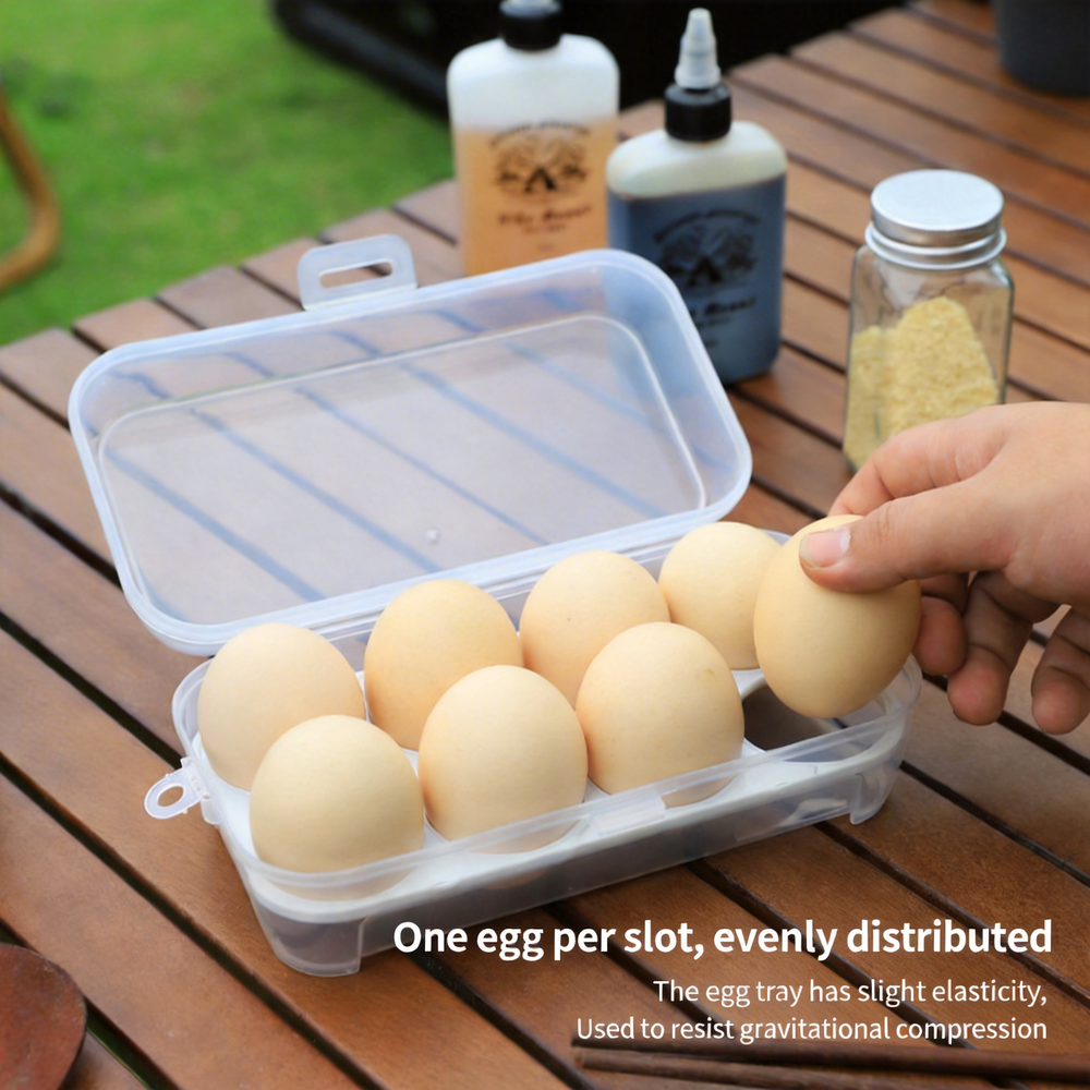 Portable Egg Holder Box Shockp - đánh giá và giá Camping Cooking Utensil Holder