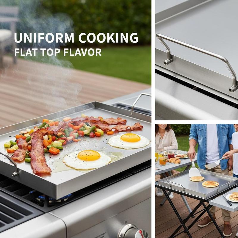 Flat Top Grill Plate 23x16 inc - đánh giá và giá Camping Cooking Grill