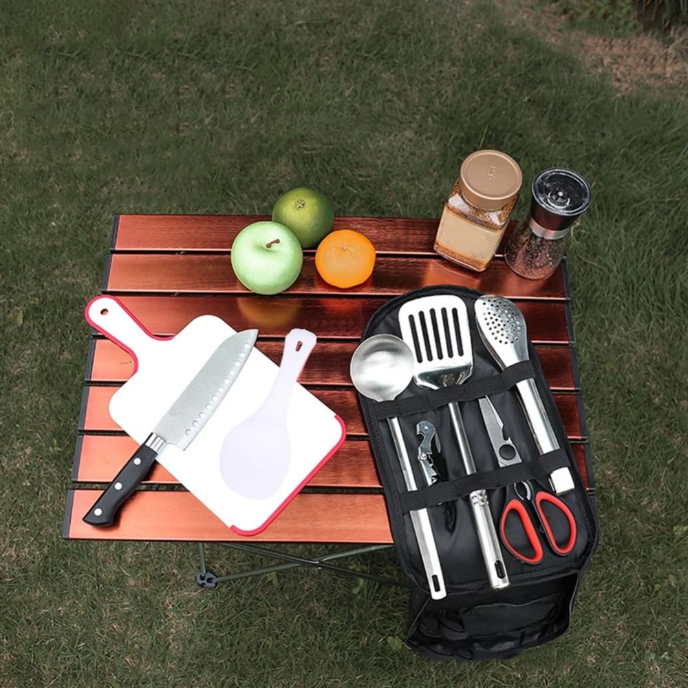 2024 Picnic Utensil Set Storag - đánh giá và giá Camping Cooking Set With Bag