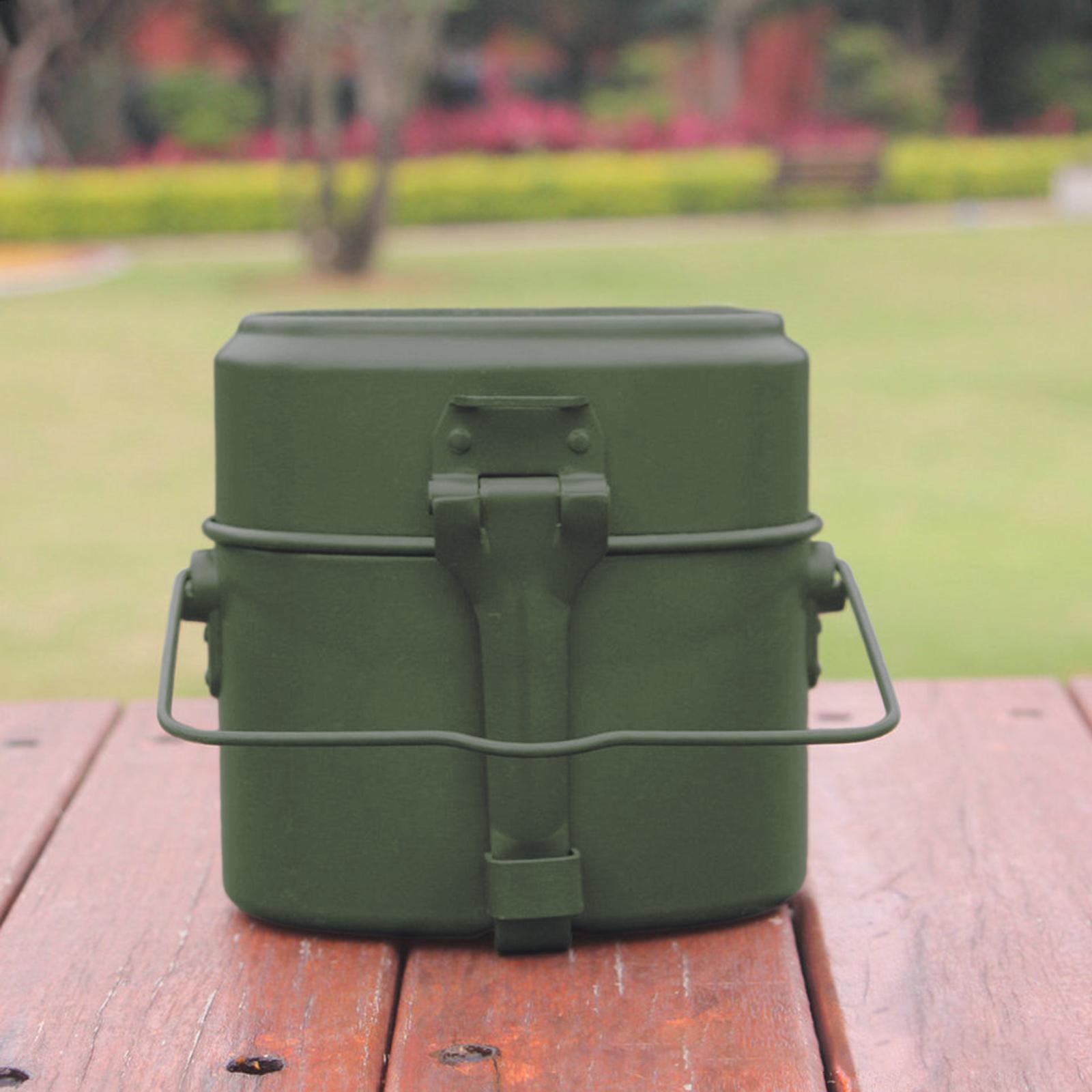 Lunch Box Mess Kit Pot and Pan - đánh giá và giá Camping Cooking Kit Box
