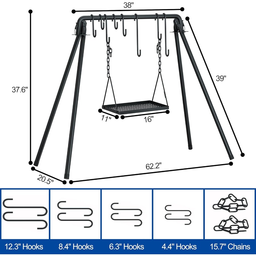 RELIANCER Grill SwingCampfire  - đánh giá và giá Camping Cooking Grill